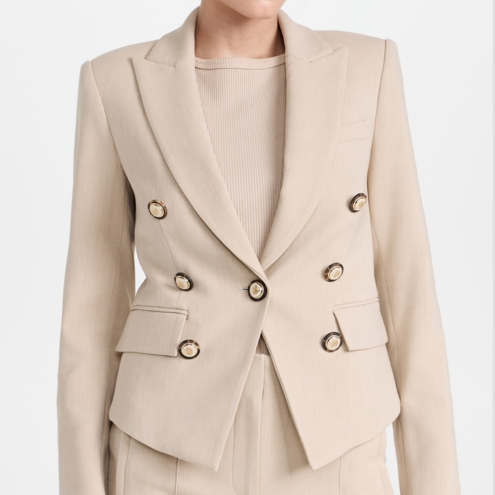 Veronica Beard Diego dickey jacket heathered sand - Picture 10 of 14